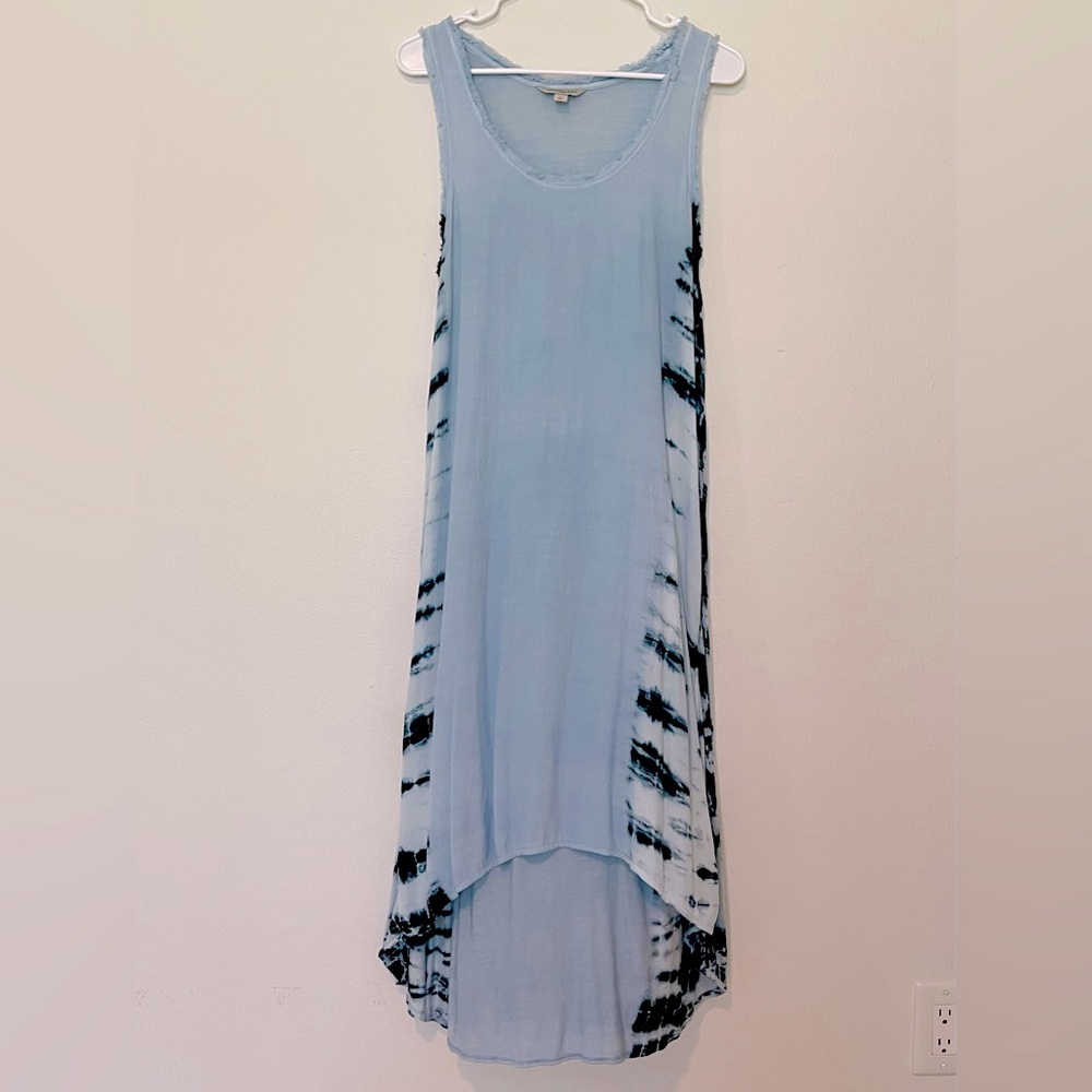 Calvin Klein Tie-Dyed flowy, sleeveless tunic dress.
